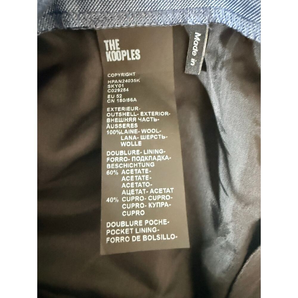 The Kooples Men’s Blue Dress Pants Acetate FR 52 (US 36–38) NWT - Picture 7 of 7